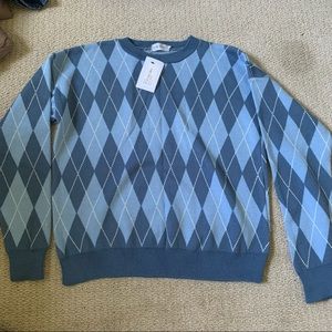 Brand new argyle sweater